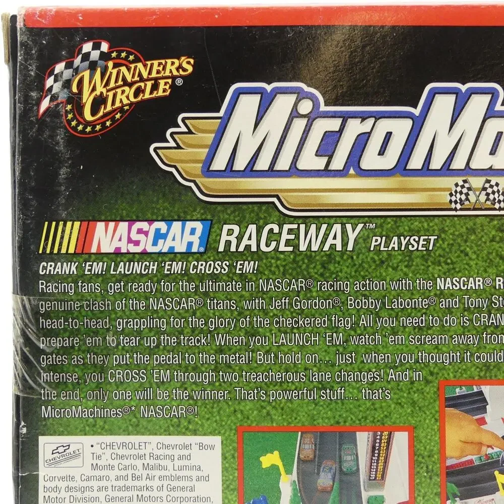 VTG 1999 Micro Machines NASCAR Raceway Playset Winners Circle Hasbro w/ Box